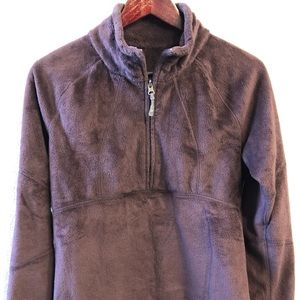 Athleta Half Zip Fleece Plum Colored